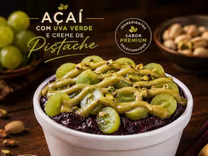 Açaí, uva verde e creme de pistache 300ml