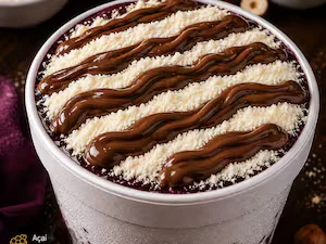 Açaí, leite em pó e creme de avelã 500ml